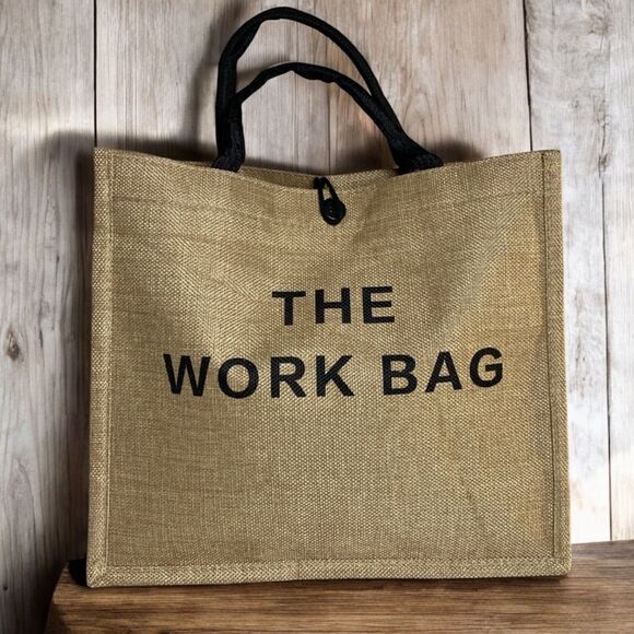 THE WORK BAG Canvas Tote Bag - Picture 1 of 10